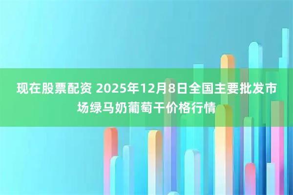 现在股票配资 2025年12月8日全国主要批发市场绿马奶葡萄干价格行情